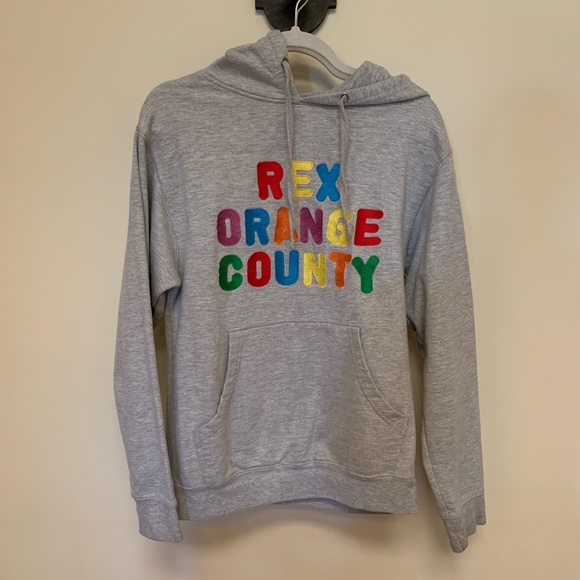 rex orange county embroidered hoodie